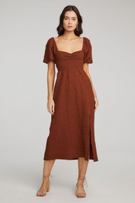 Saltwater Luxe Fullimer Midi Dress in Pecan