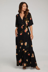 Saltwater Luxe Naya Maxi Dress in Black