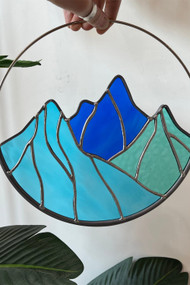 Mtn Made Studio Mountain Love Stained Glass