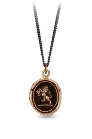 Pyrrha Lionhearted Talisman in Bronze 28"