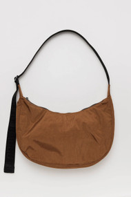 Baggu Medium Nylon Crescent Bag in Brown