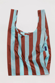 Baggu Standard Bag in Raisin Awning Stripe