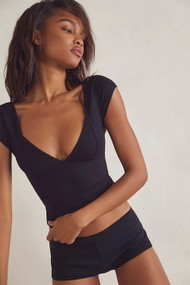 Free People Duo Corset Cami in Black