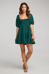 Saltwater Luxe Pipa Mini Dress in Juniper