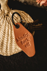 Misfit Kindly F*ck Off Leather Motel Keychain