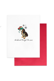 Cardideology Dachshund Through The Snow Card