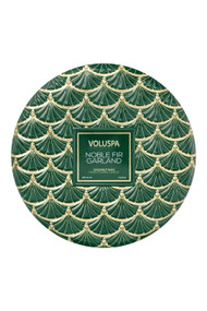 Voluspa 3 Wick Tin Candle in Noble Fir Garland