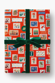 Rifle Paper Co. Holiday Stamps Continuous Roll Wrap