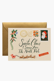 Rifle Paper Co. Santa Letter Card