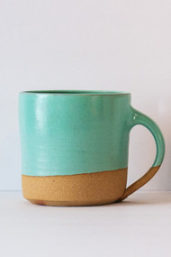 Monashee Pottery Short Mug in Turquoise