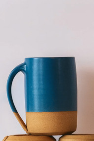 Monashee Pottery Tall Mug in Dark Blue