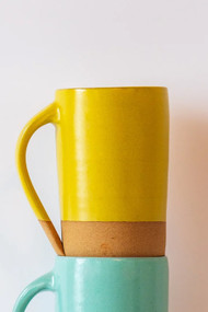 Monashee Pottery Tall Mug in Yellow