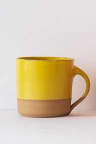 Monashee Pottery Short Mug in Yellow