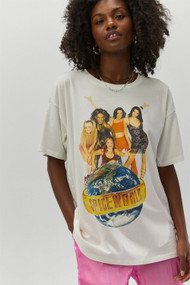 Daydreamer Spice Girls Spiceworld Merch Tee in Vintage White