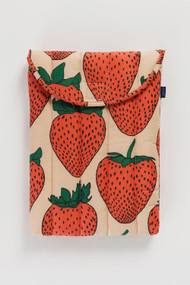 Baggu Puffy Laptop Sleeve 14" in Strawberry