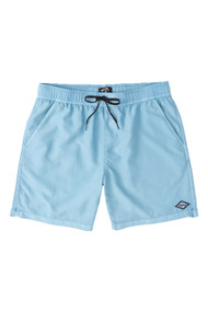 Billabong All Day Overdyed Layback Short 17" in Dusty Blue