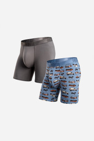 BN3TH Classics 2 Pack Boxer Brief in Gargoyle + Fog