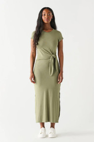 Dex Knotted Midi Dress in Dusty Mint