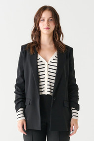 Black Tape Flowy Blazer in Black