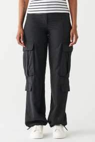 Dex Parachute Cargo Pant in Black