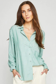 Gentle Fawn Wilder Shirt in Palm Stripe