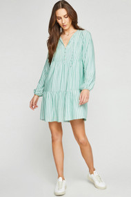 Gentle Fawn Emily Dress in Palm Stripe