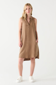 Dex Tencel Mini Dress in Mocha