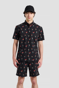 Poplin & Co. Micro Parrots Shirt