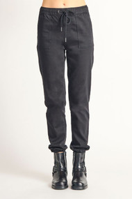 Dex Denim Jogger in Jet Black