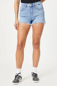 Mavi Rosie Short in Bleached Recycled Blue