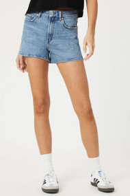 Mavi Vella Short in Mid Recycled Blue