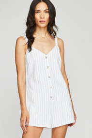 Gentle Fawn Harper Romper in White Stripe