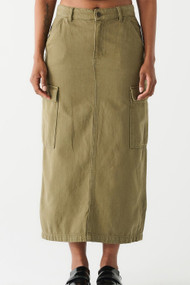 Dex Utility Maxi Skirt in Khaki