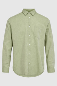 Minimum Jack Long Sleeve Shirt in Epsom Melange