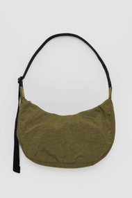 Baggu Medium Nylon Crescent Bag in Seaweed