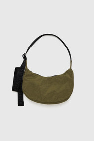 Baggu Small Nylon Crescent Bag in Seaweed