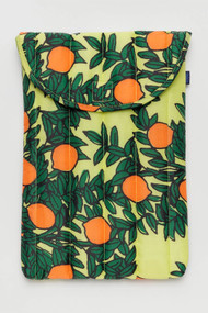 Baggu Puffy Laptop Sleeve 16" in Orange Tree Yellow