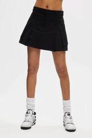 KuwallaTee Cargo Mini Skirt in Black