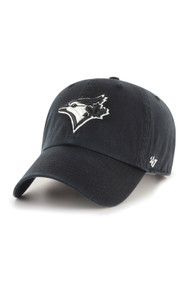 47 Brand Clean Up Toronto Blue Jays Cap in Black + White