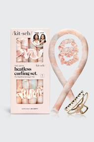 Kitsch Satin Heatless Curling Set in Sunset Tie Dye