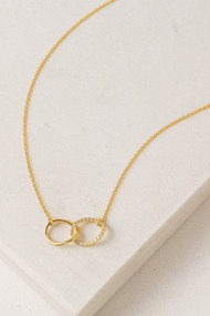 Lover's Tempo Encore Pave Necklace in Gold