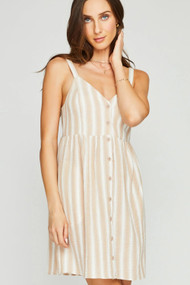 Gentle Fawn Lorelei Dress in Sand Stripe