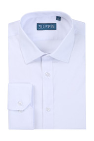 Renoir Stretch Slim Fit Dress Shirt in White