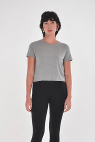 Paper Label Cassie Tee in Melange Grey