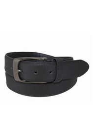 Custom Leather Textured Belt in Black