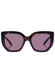 Le Specs Euphoria Sunnies in Dark Tortoise + Smoke Brown