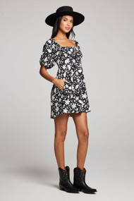 Saltwater Luxe Lyra Mini Dress in Black