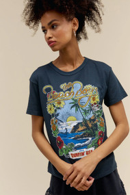 Daydreamer The Beach Boys 1963 Ringer Tee in Vintage Black