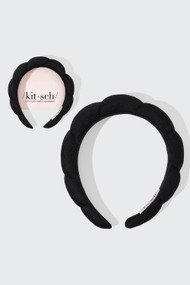 Kitsch Puffy Headband in Recycled Black