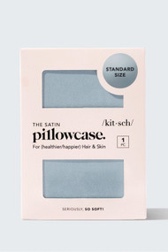 Kitsch Satin Pillow Case in Haze Blue